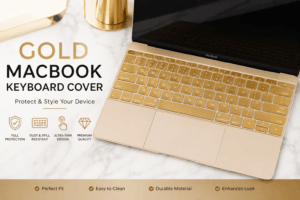 Gold MacBook Keyboard Cover: Protect & Style Your Device