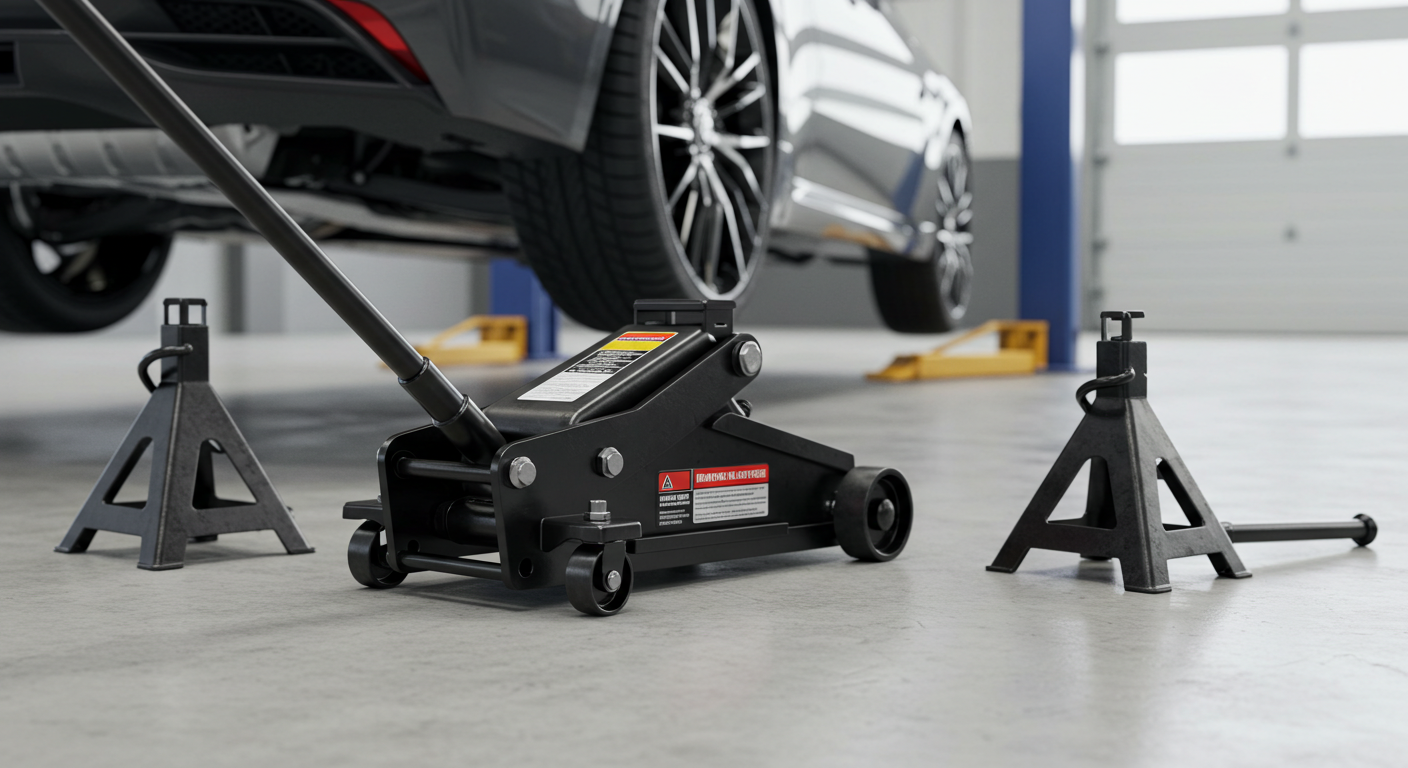 car jack and stands